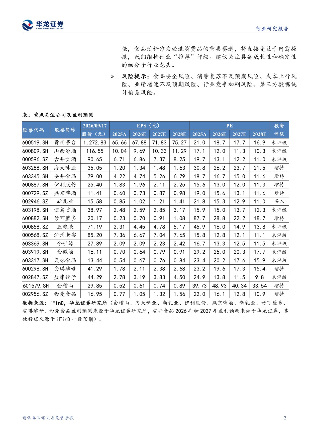 食品饮料行业2026半年报综述：需求端弱复苏，子板块盈利分化加剧.pdf