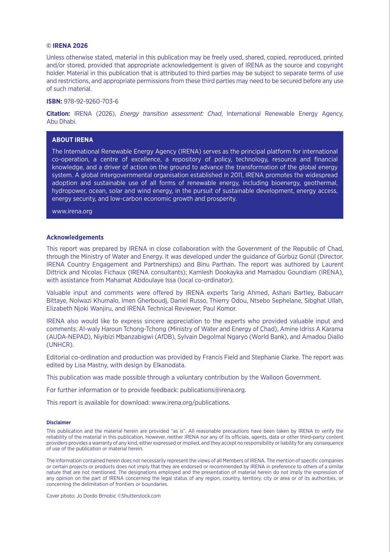 IRENA国际可再生能源机构：2026年乍得能源转型评估报告（英文版）.pdf