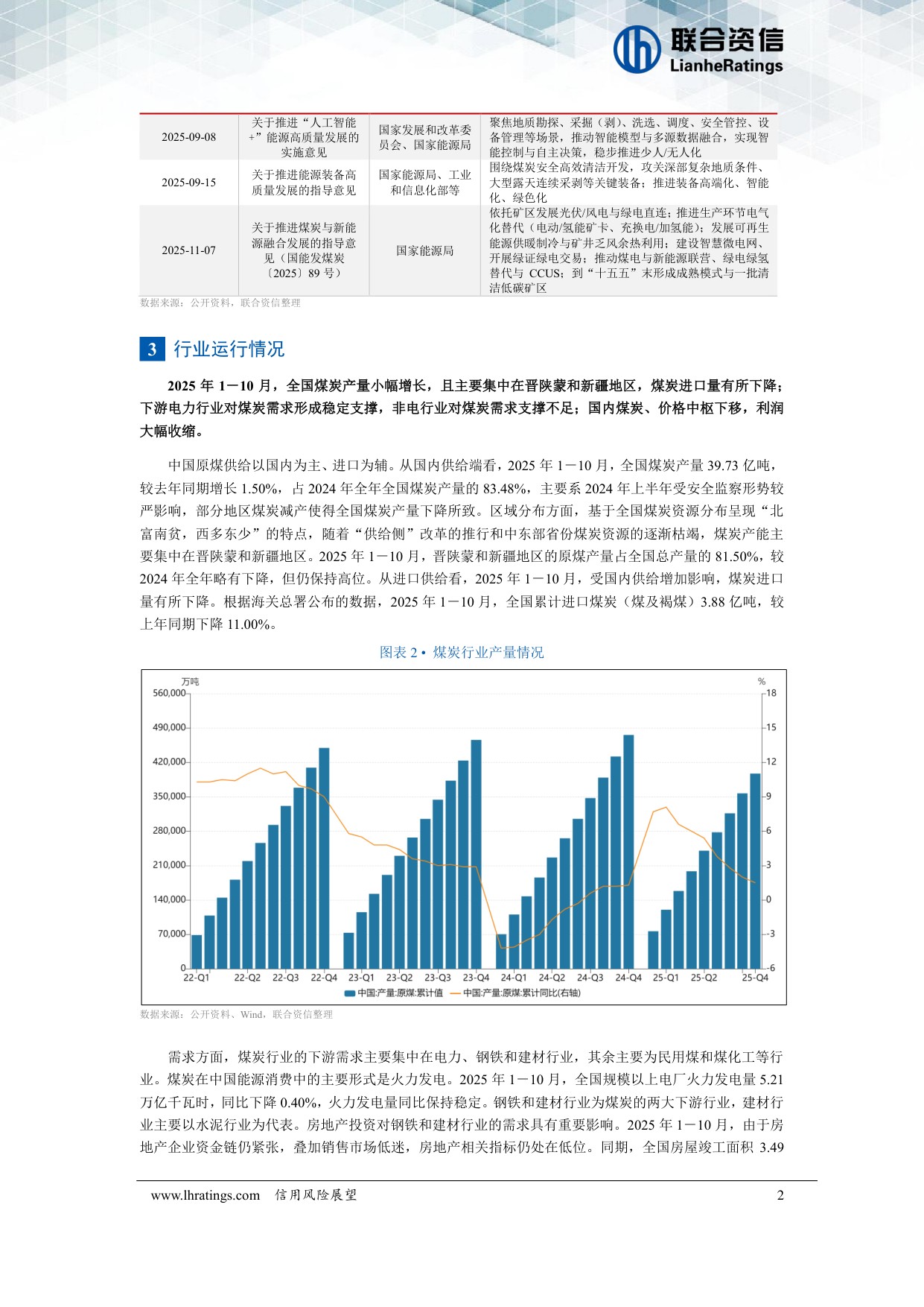 煤炭行业2026年度信用风险展望.pdf