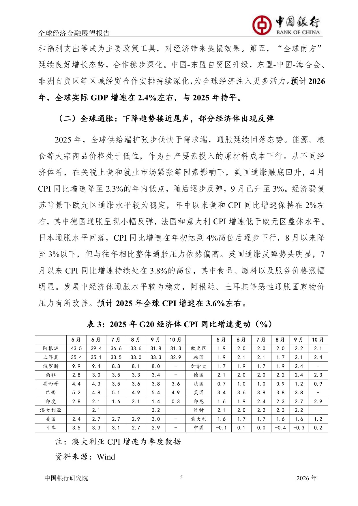 中国银行全球经济金融展望报告（2026年）：全球经济延续低增长态势，货币政策调整步伐出现转变.pdf