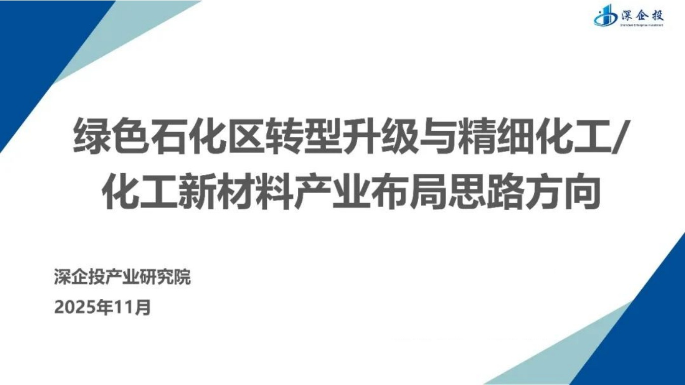 绿色石化区转型升级与精细化工-化工新材料产业布局思路方向.pdf