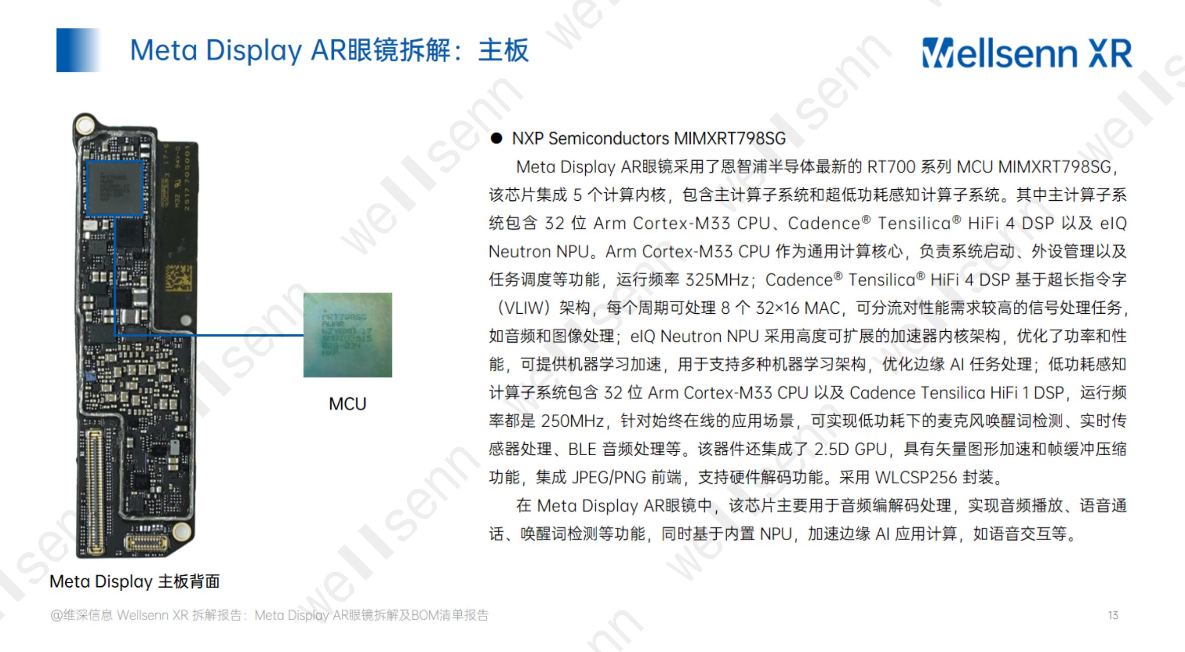 wellsenn+AI眼镜拆解及BOM成本报告：Meta+Display+AR眼镜-免费版.pdf
