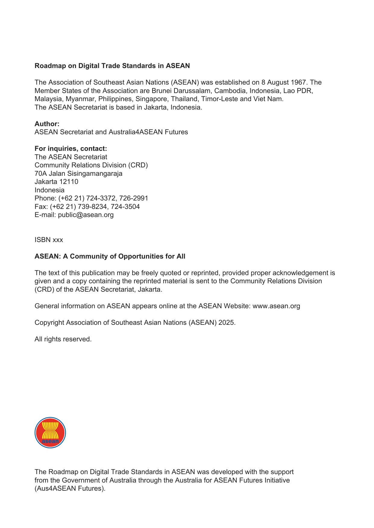ASEAN东盟：2025年东盟数字贸易标准路线图（英文版）.pdf