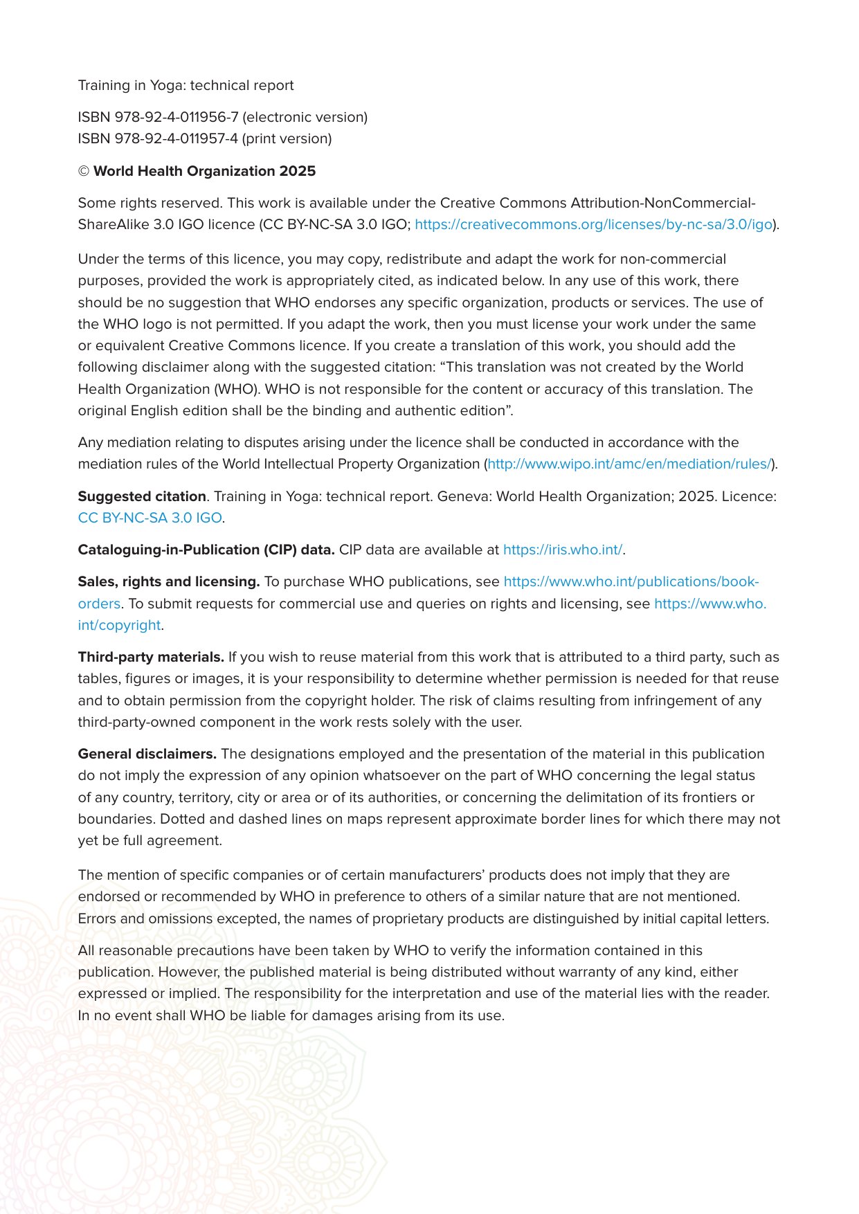 WHO世界卫生组织：2025年瑜伽培训技术报告（英文版）.pdf