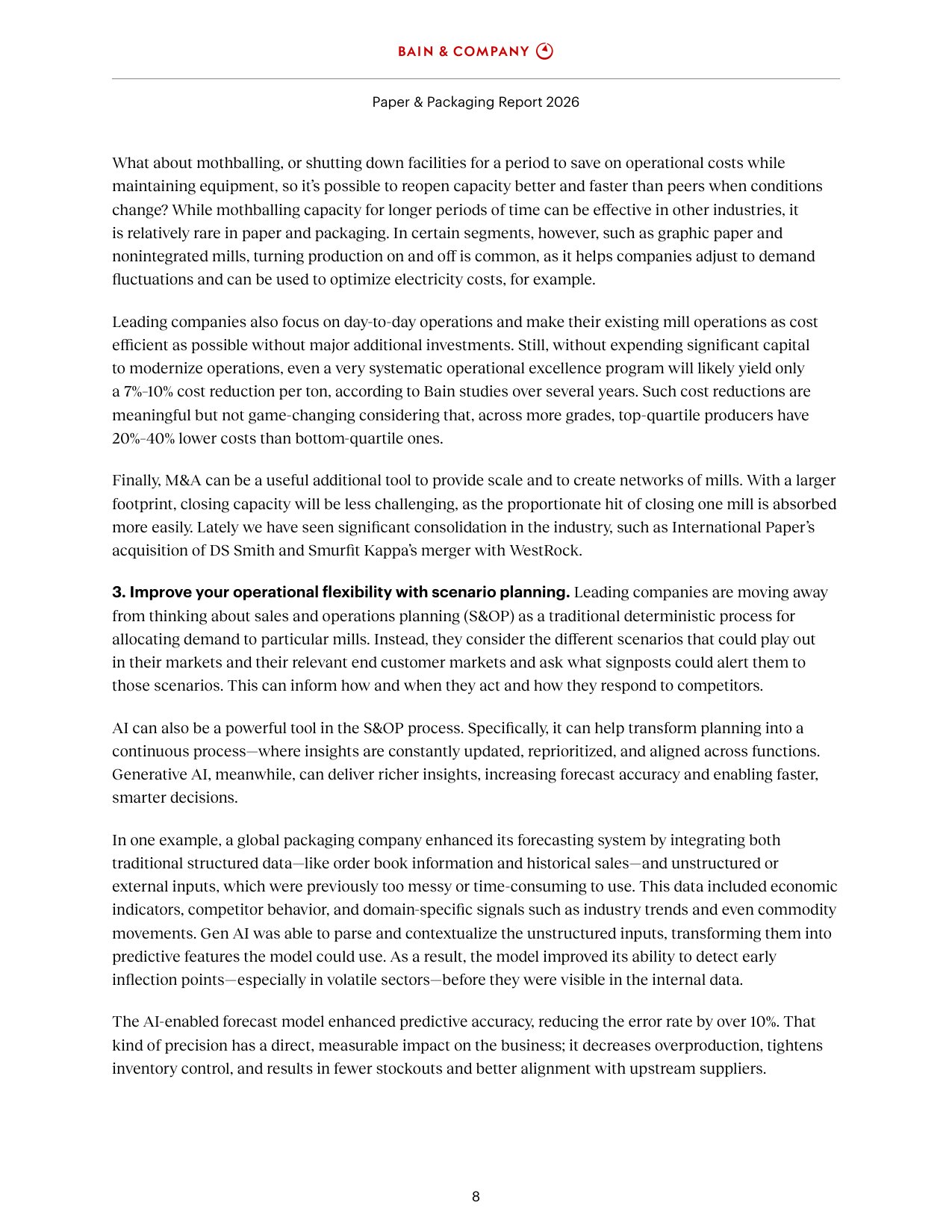 贝恩公司：2026年纸业与包装行业报告：适应当下 塑造未来（英文版）.pdf