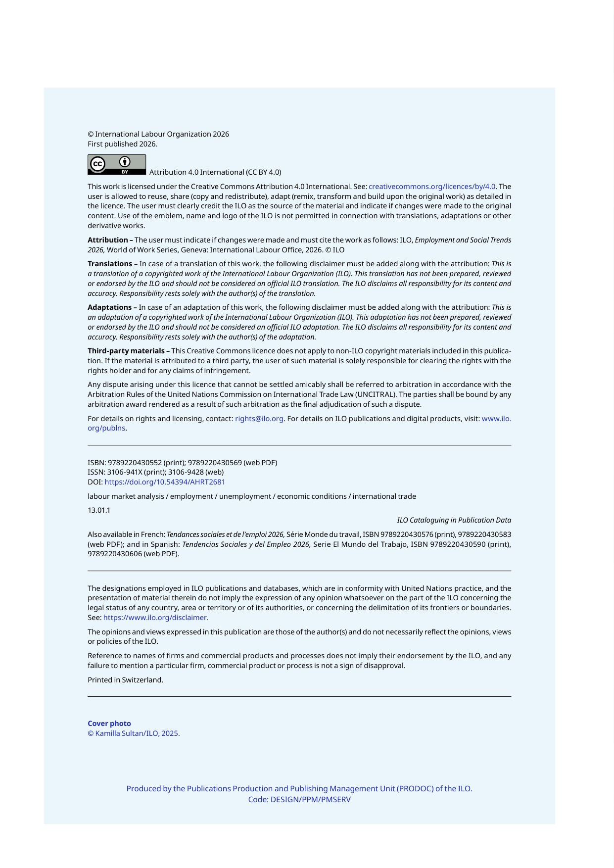 国际劳工组织（ILO）：2026年就业与社会趋势报告（英文版）.pdf