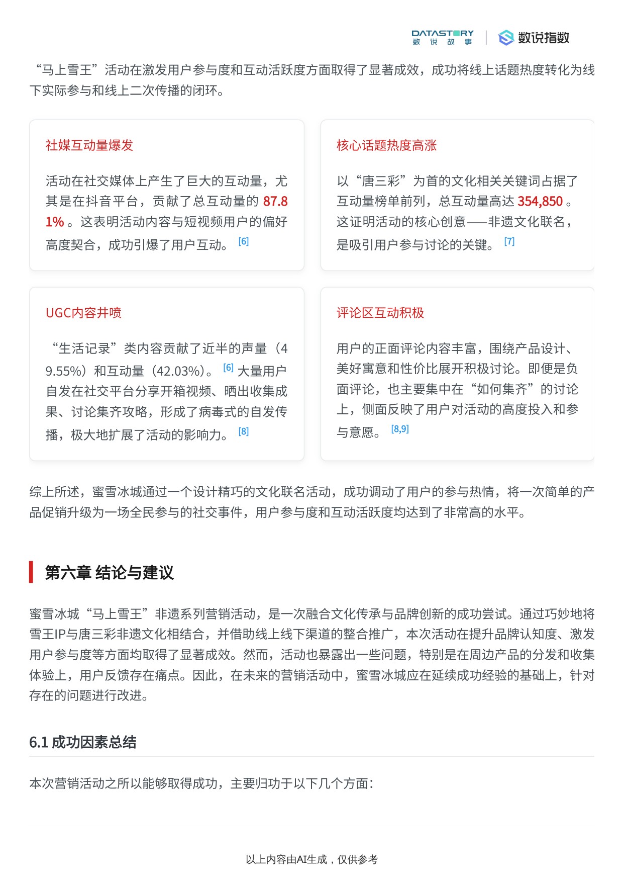 蜜雪冰城“马上雪王”唐三彩非遗系列营销活动效果分析报告.pdf