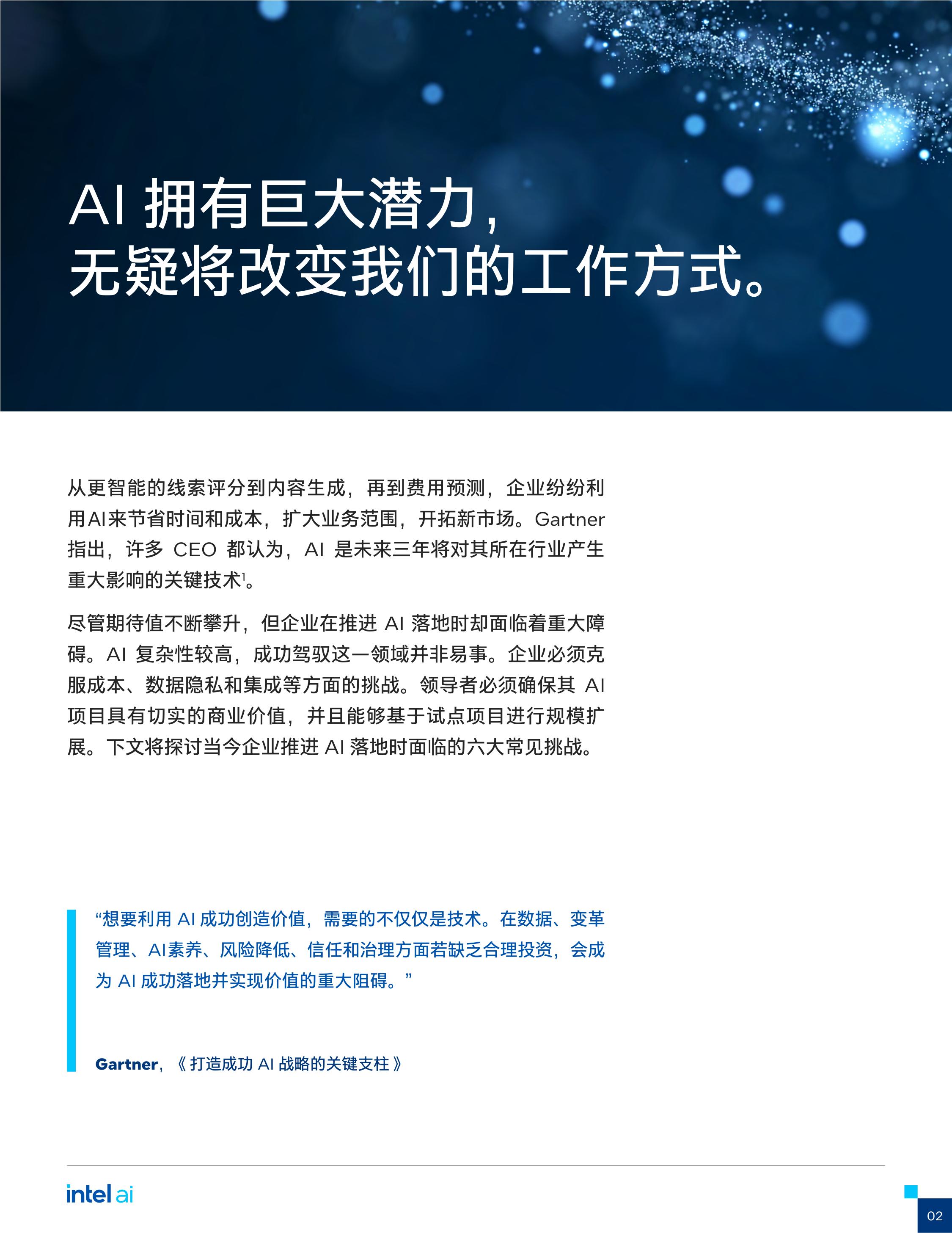 英特尔：2025年的六大常见AI业务挑战报告.pdf