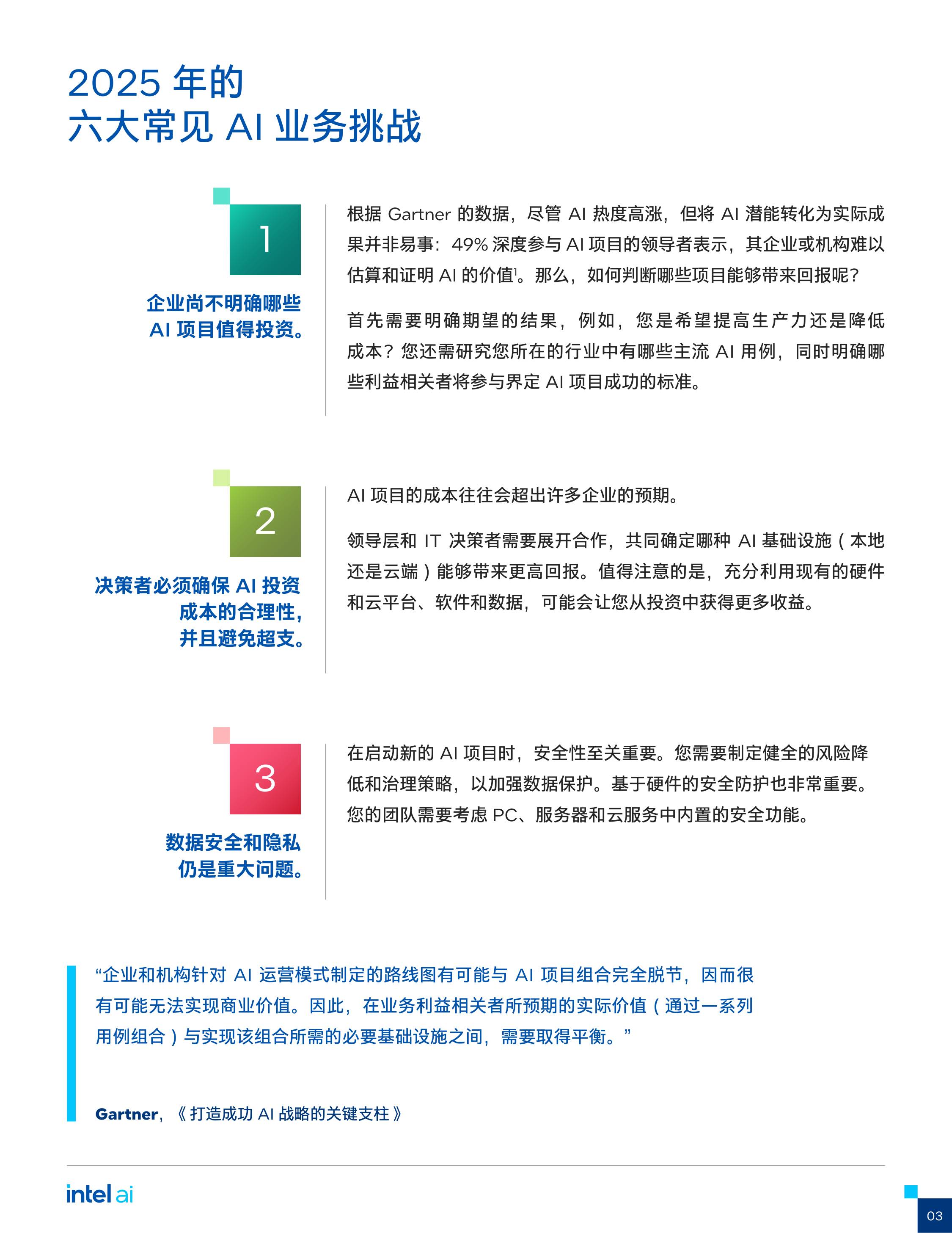 英特尔：2025年的六大常见AI业务挑战报告.pdf