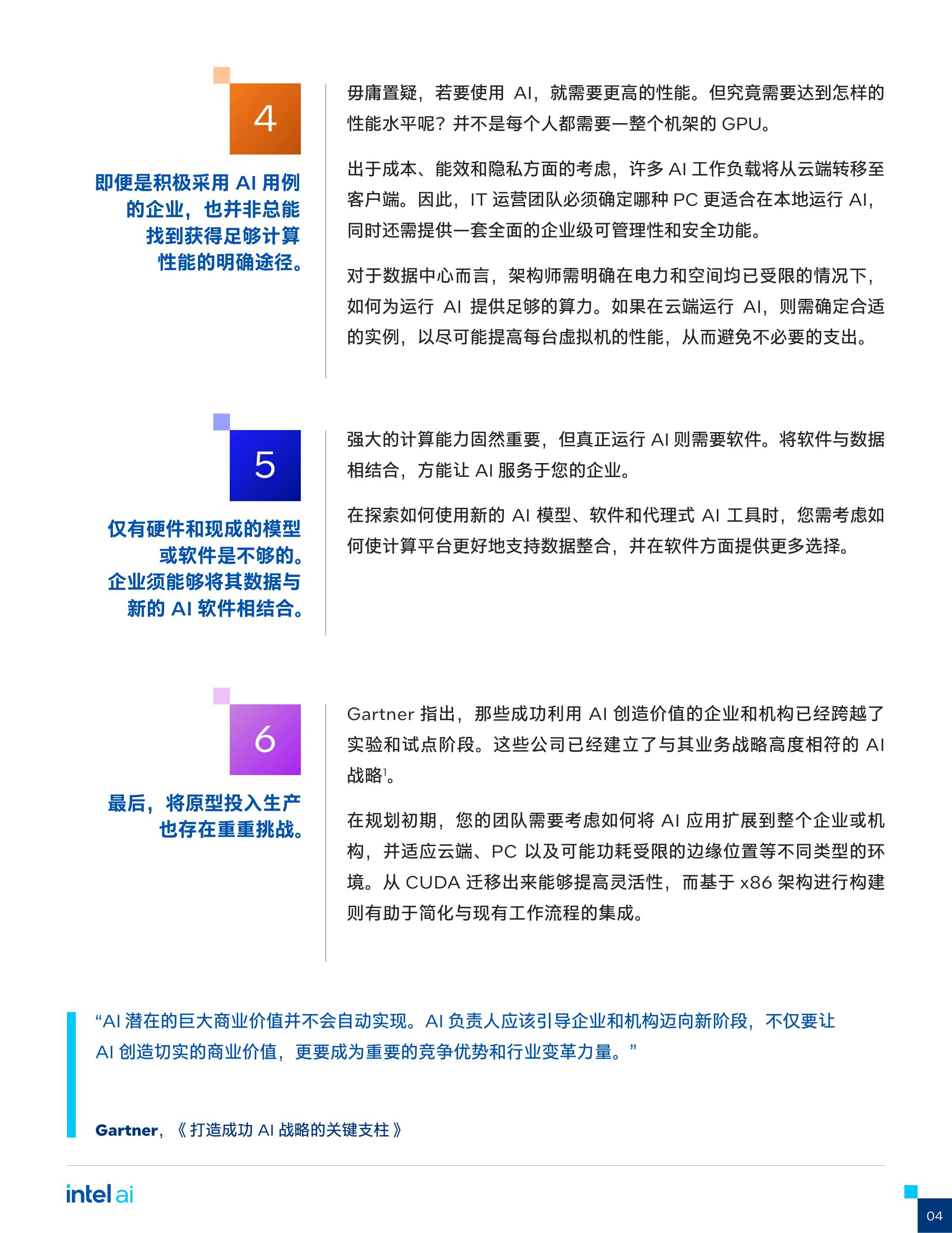 英特尔：2025年的六大常见AI业务挑战报告.pdf