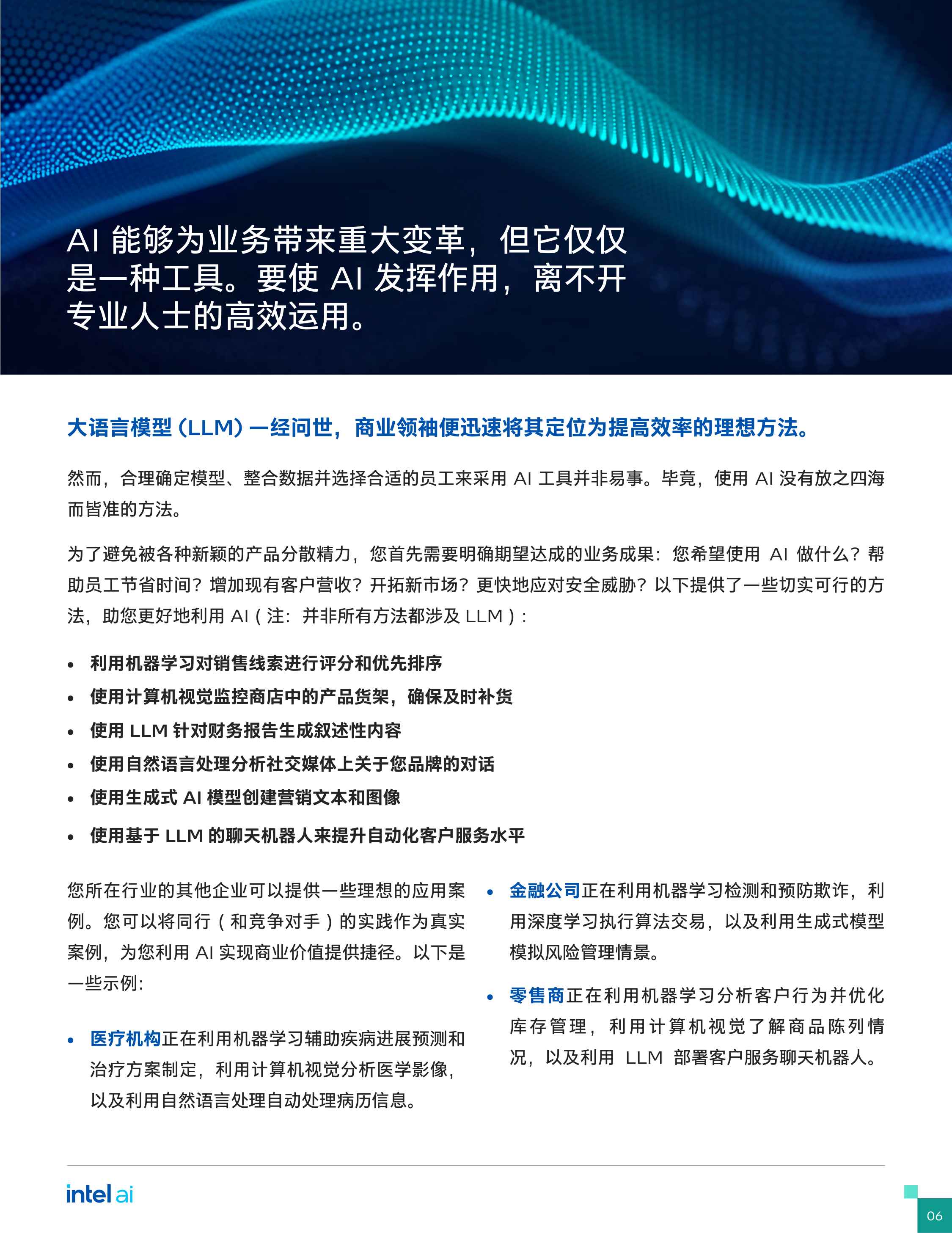 英特尔：2025年的六大常见AI业务挑战报告.pdf