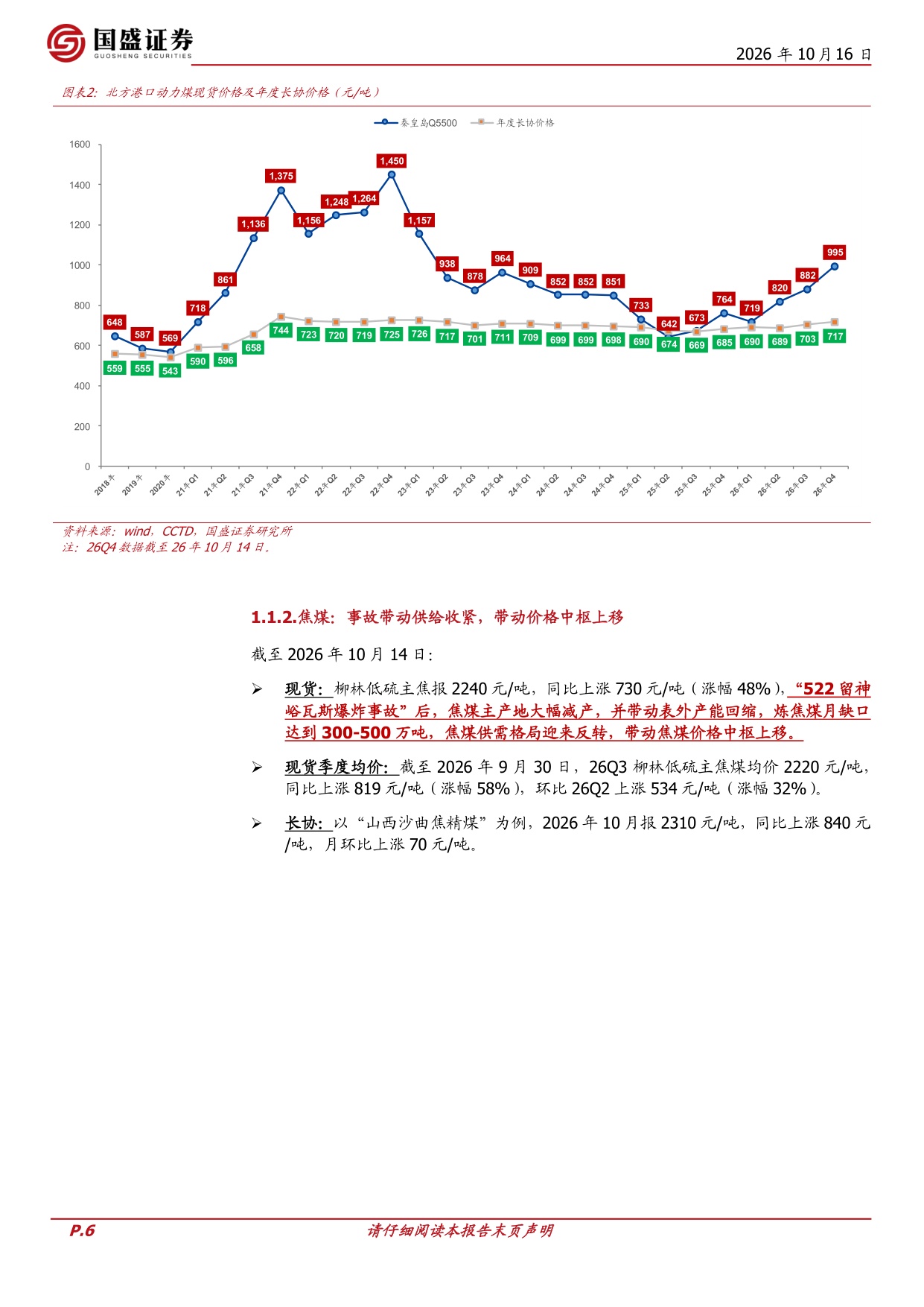 26Q3业绩前瞻：煤价如期破千，业绩单击驱动，板块涨幅终夺第一.pdf